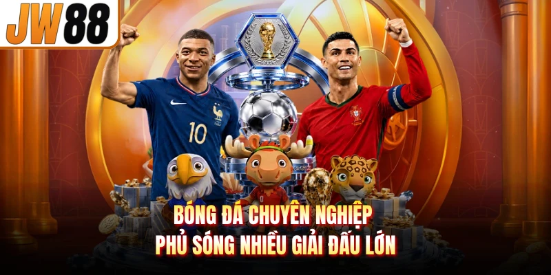 Bóng đá chuyên nghiệp phủ sóng nhiều giải đấu lớn
