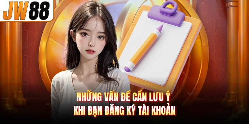 Những vấn đề cần lưu ý khi bạn đăng ký tài khoản